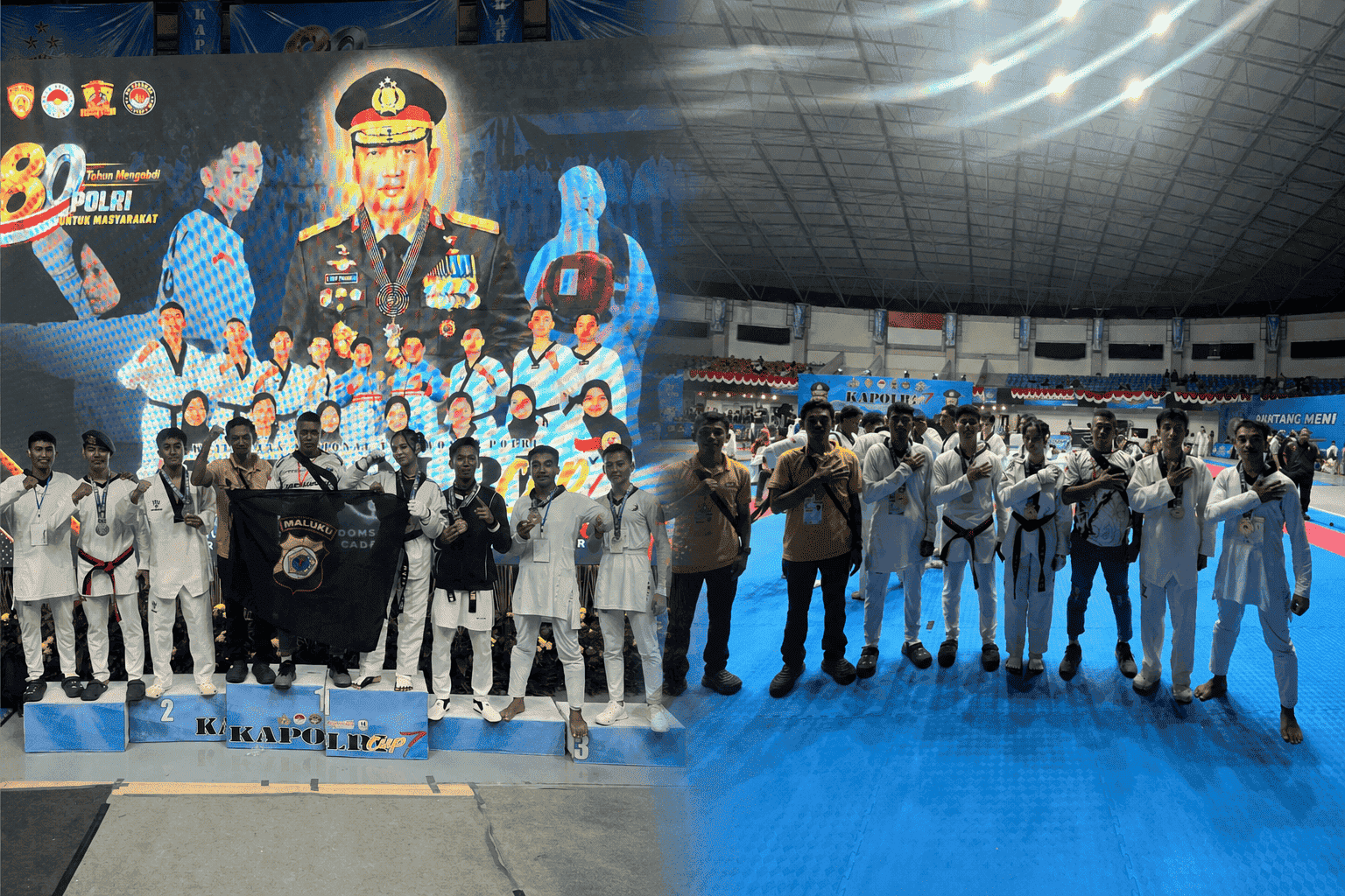 Tiga Personel Polda Maluku Bersinar di Kejurnas Taekwondo Kapolri Cup VII, Sabet Dua Emas dan Satu Perak