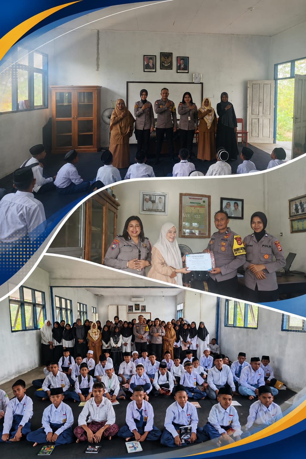 Polisi Mengajar Hadir di Pesantren Tual, Tanamkan Karakter dan Lawan Bullying Sejak Hari Pertama Sekolah